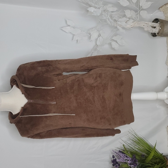 None Tops - NWOT Brown soft hoodie